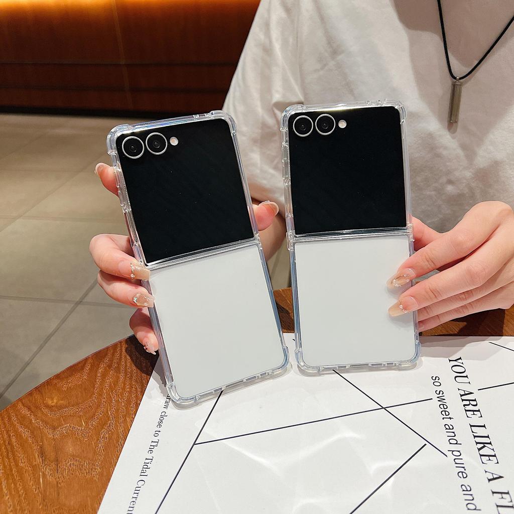Чехол из ТПУ для Samsung Galaxy Z Flip7: Четырехугольная защита от падений