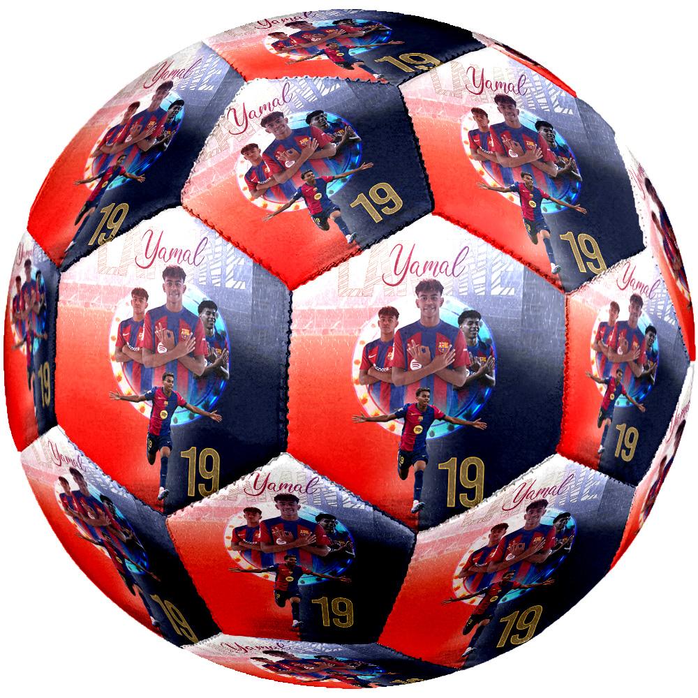 Yamal Size 5 Soccer Ball Machine-Stitched Indoor/Outdoor Training and Matches Sports Enthusiast Gifts