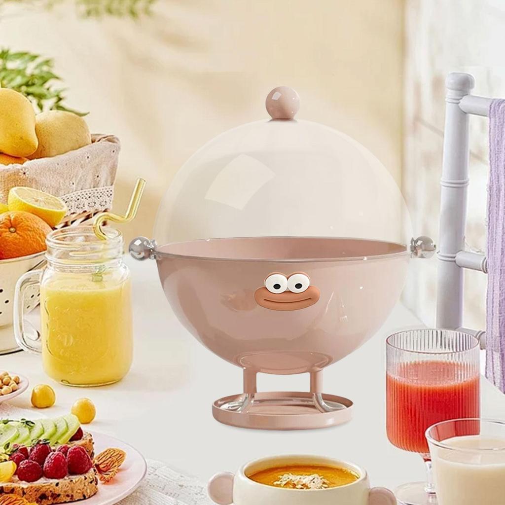 Serving Fruit Bowl with Lid with Draining Holes with Drain Tray Food Storage Bowl for Kitchen Dining Table Counter Home Breads