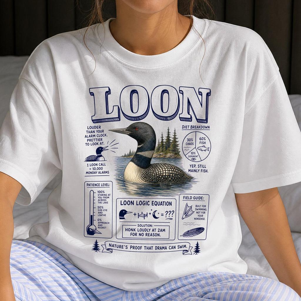 Funny Loon Shirt - Retro Birds & Birding Gift - Sarcastic Loon Clothing