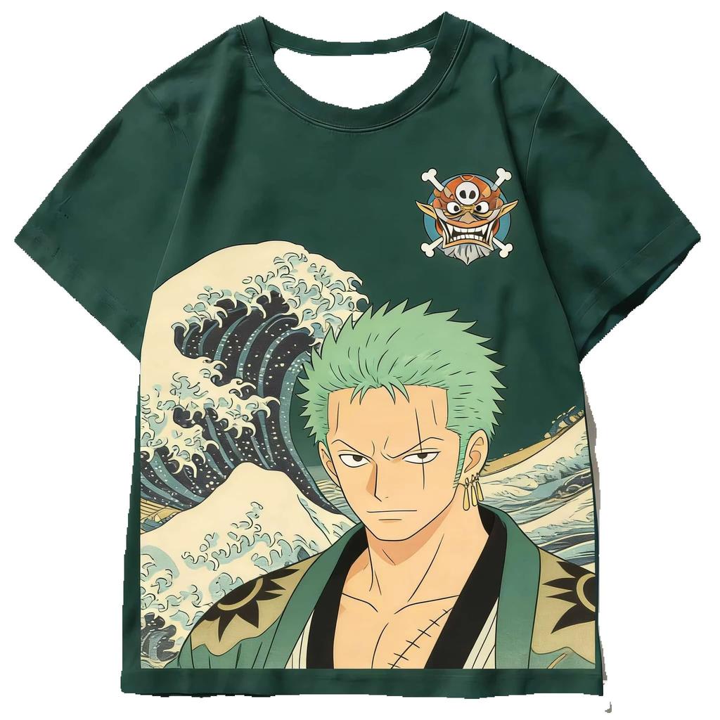 2026 Summer New One Piece Cartoon Cosplay T-shirt Family Matching Short Sleeve The Casual T Shirt Streetwear Anime 3D Print Tops