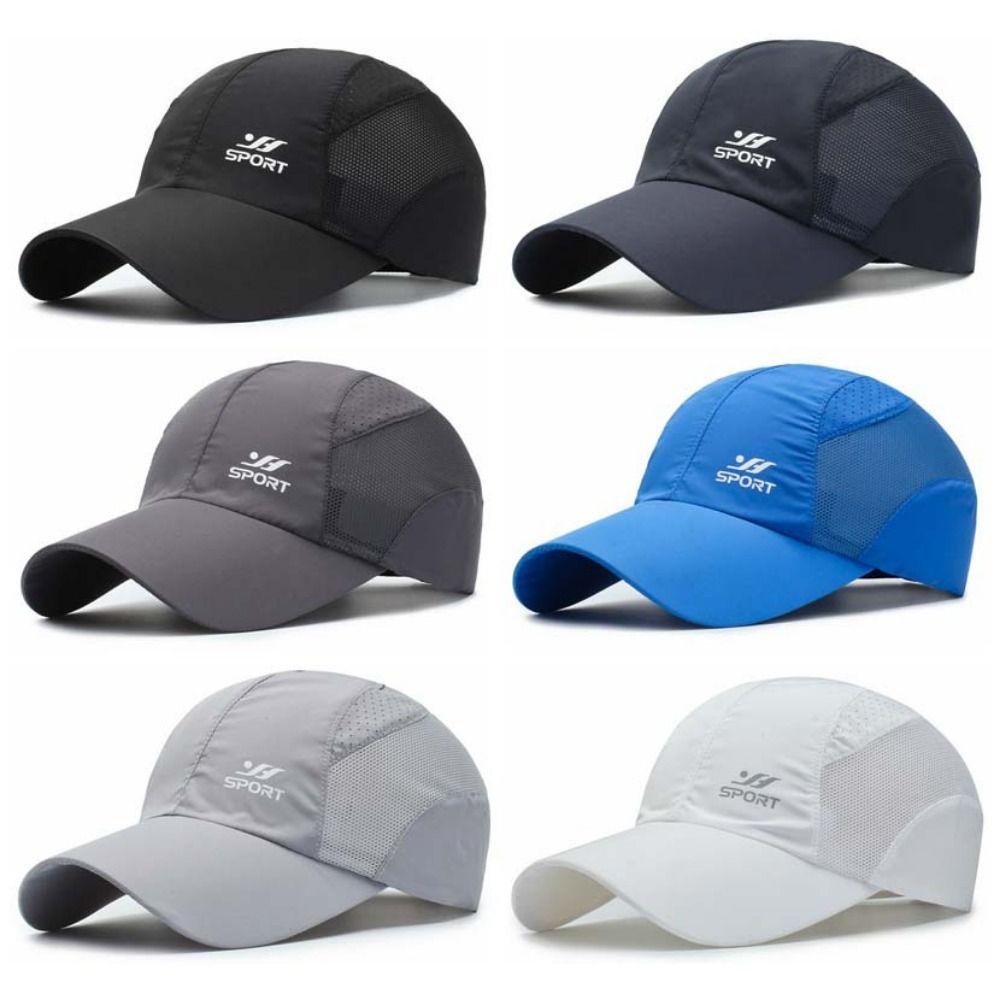 Быстросохнущие Тканевые Спортивные Кепки Защита от Солнца Сетчатые Бейсболки Мужские Кепки от Солнца Для Активного Отдыха на Открытом Воздухе