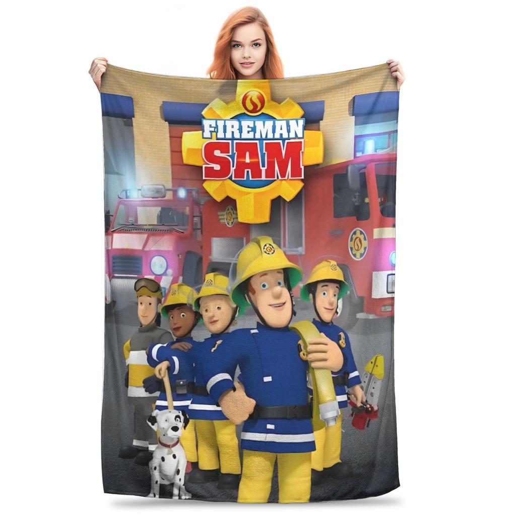 Fireman Sam Blanket Multiple Sizes Super Soft and Warm Throw Blankets for Sofa Couch and Bed