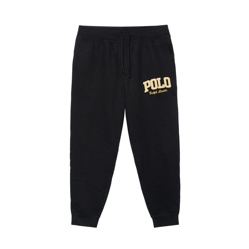 Polo Ralph Lauren SS23 Label Drawstring Waist Tapered Leg Sweatpants Men Sweatpants Black 710878607-001
