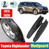 For Toyota Highlander 2015- Rear Wheel Fender Special Rear Door Rear Wheel Fender Modification Car Accessories Mudguard 2pc