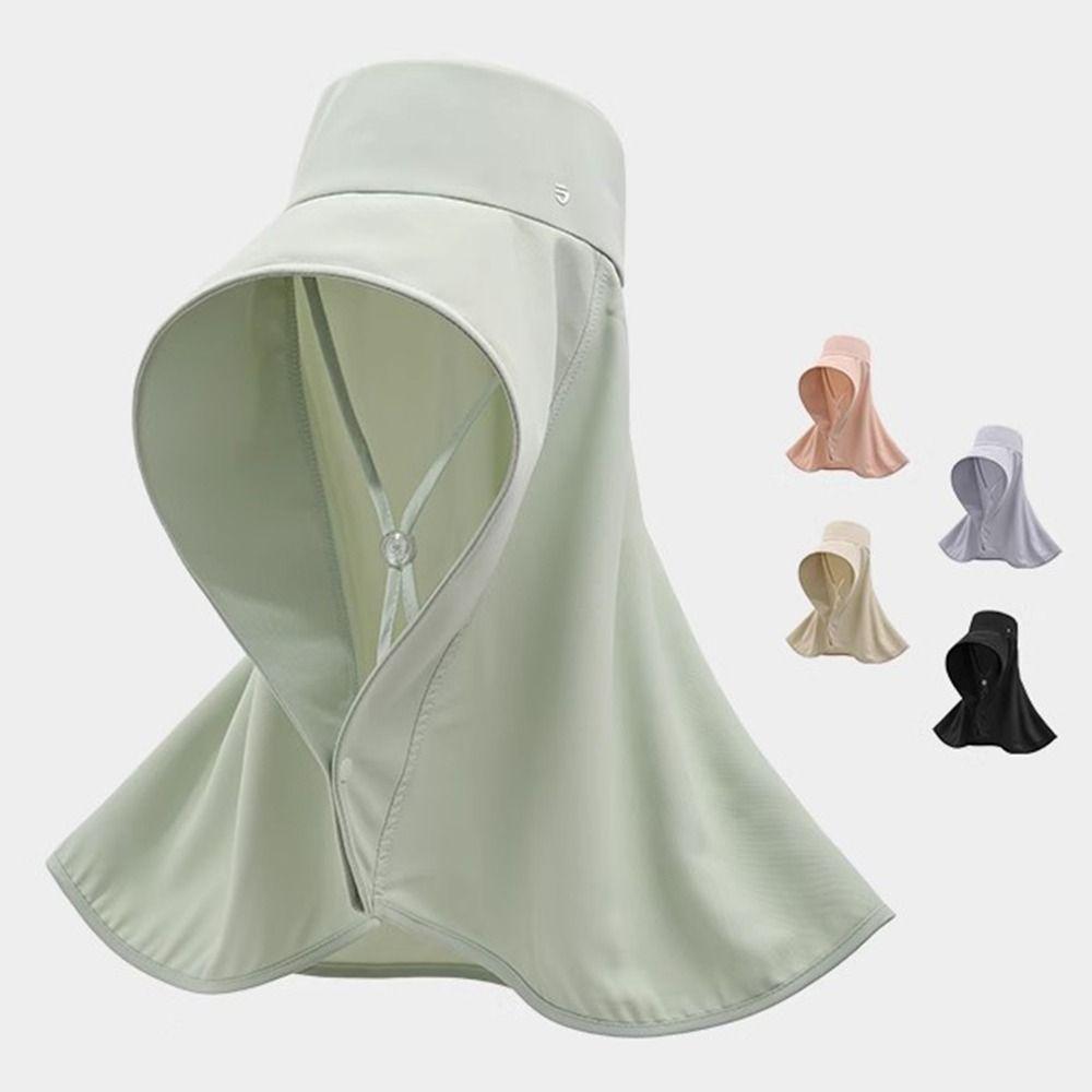 Solid Color Outdoor Beach Hat Breathable Sun Protection Cap Wide Brim Sunhat  Outdoor Activities
