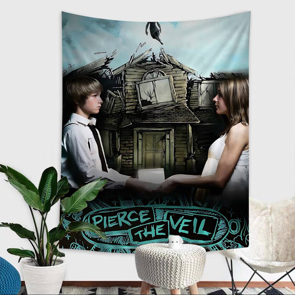 Rock Band PPierce The VVeil Hanging Bohemian Tapestry Bohemian Wall Tapestries Mandala Cheap Hippie Wall Hanging