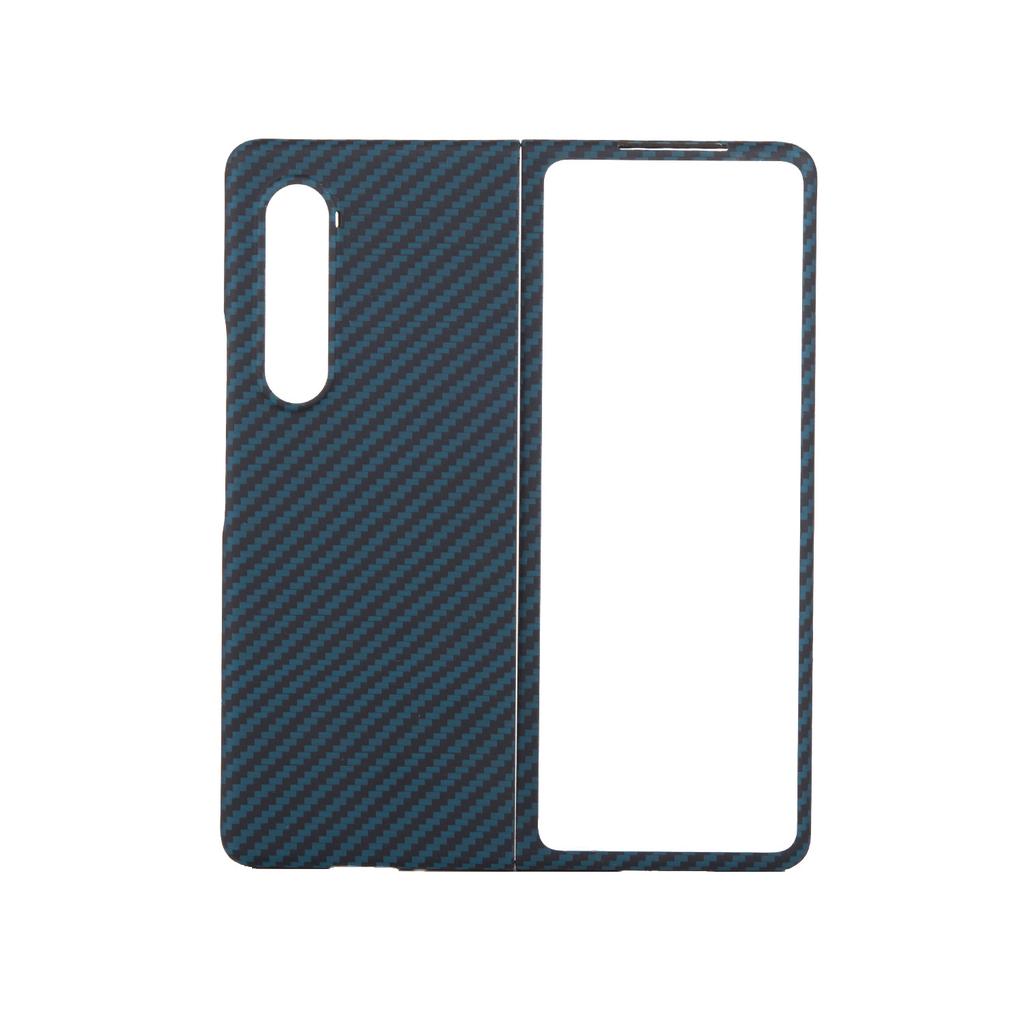 3K Twill Carbon Fiber Phone Case for Galaxy Z Fold 4 Camera Big Hole Crater Aramid Fiber Flip 4 Phone case