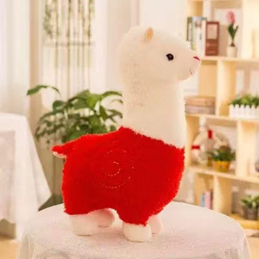 Children Gits Soft Stuffed Doll Soft Material Plush Toy Cute Sheep Llama Animal Dolls Home Decor