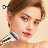 Двусторонняя кисть для макияжа Профессиональная скошенная плоская верхушка Синтетическая кабуки Тональная основа Рассыпчатая пудра Румяна Тени для век Контуринг Консилер Растушевка Косметика