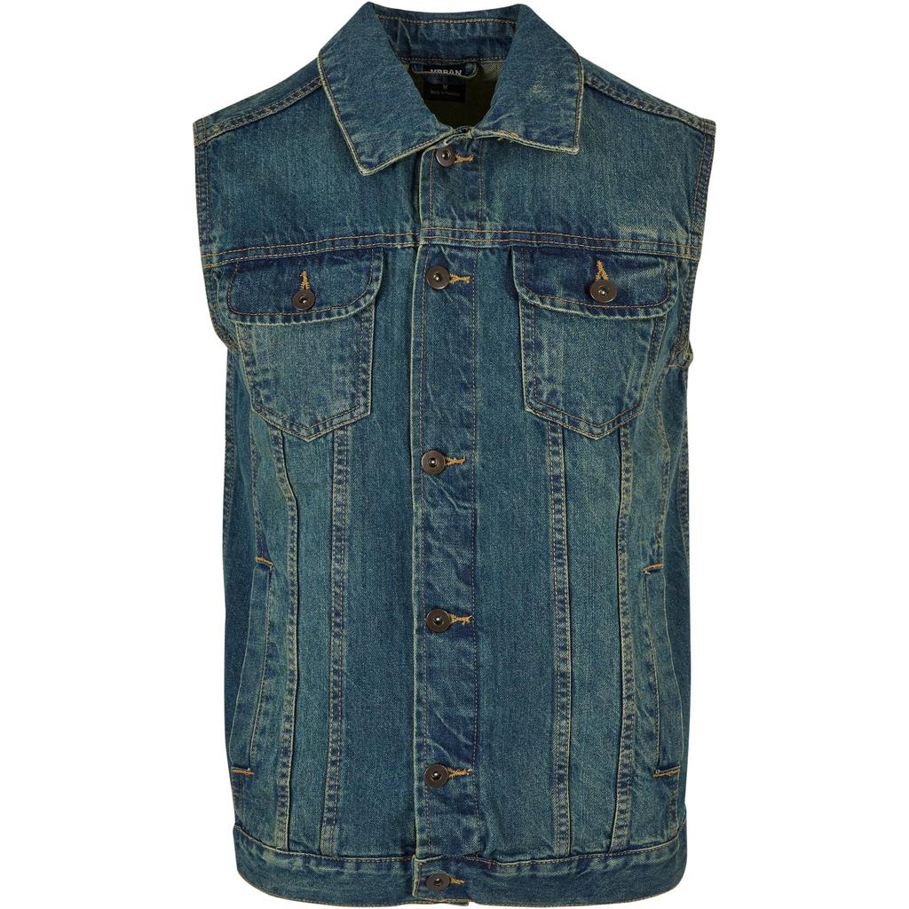 Urban Classics Mens Denim Gilet