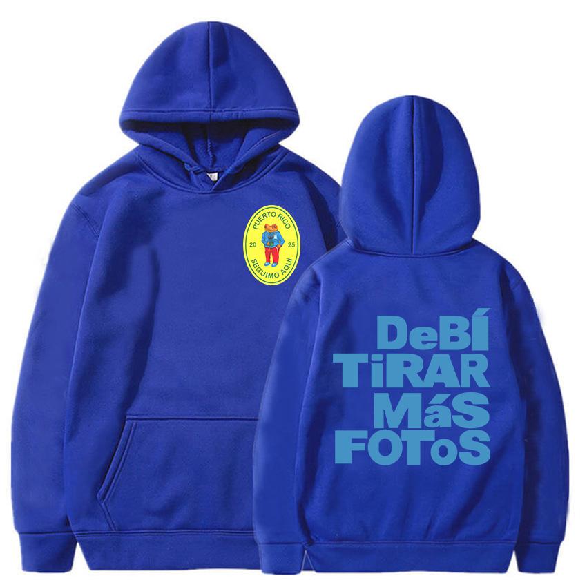 DTMF Деби Тирар Мас Фотос 2025 Толстовки для нового альбома Bad Bunny Знаменитый певец Толстовки Одежда с графическим принтом Женская толстовка для девочек
