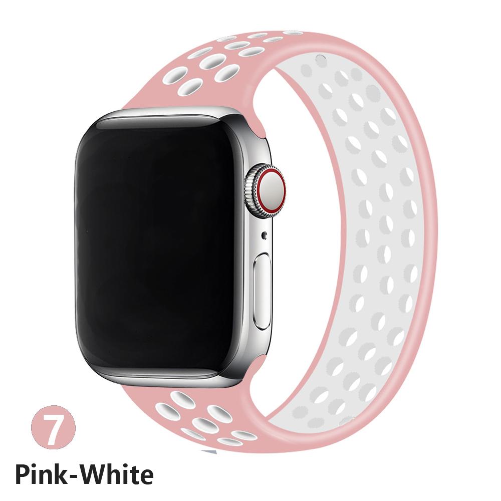 Ремешок Для Apple Watch Ремешок 45мм/41мм 44мм 40мм 49мм 42мм 45 мм силиконовый Эластичный одиночный браслет iWatch ultra 2 Серия 3 SE 6 7 8 9