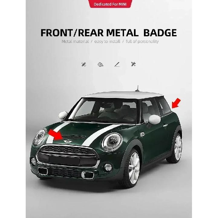 Металлический задний значок для автомобиля BMW Mini Cooper F55 F56 F54 F57 Countryman Clubman JCW R56 R57 R60 Передняя эмблема Наклейка Аксессуары