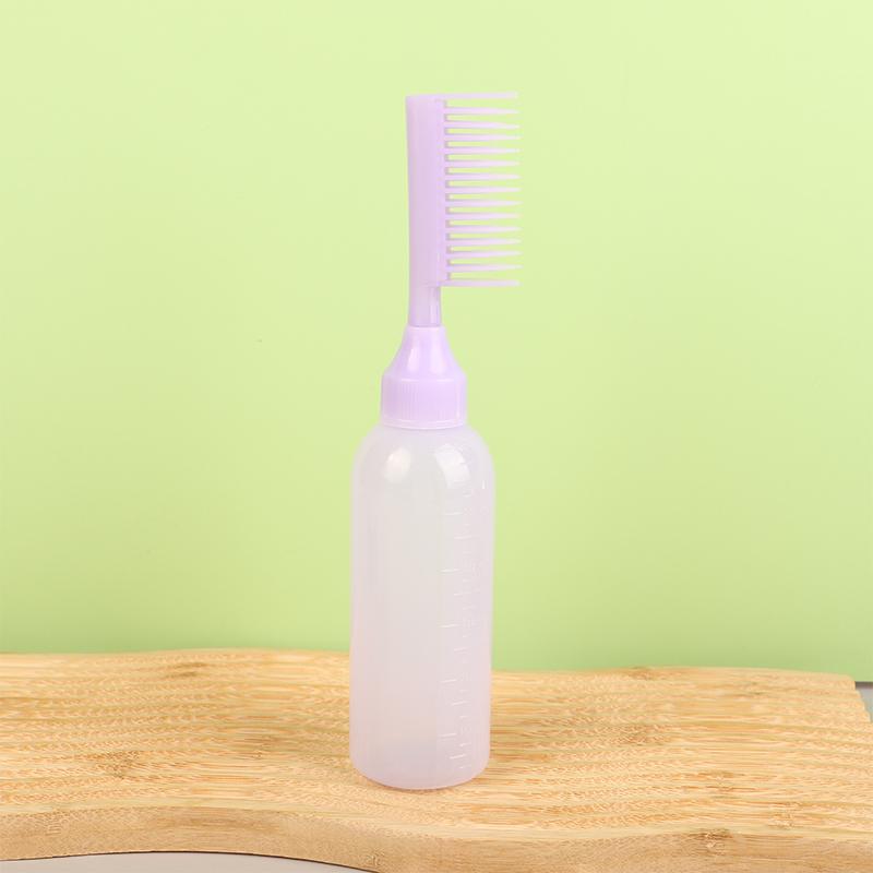 Scalp Potion Oil Applicator Bottle Comb, Hairdressing Shampoo Bottle, Hair Dye, Refillable Hair Coloring, Styling Tools