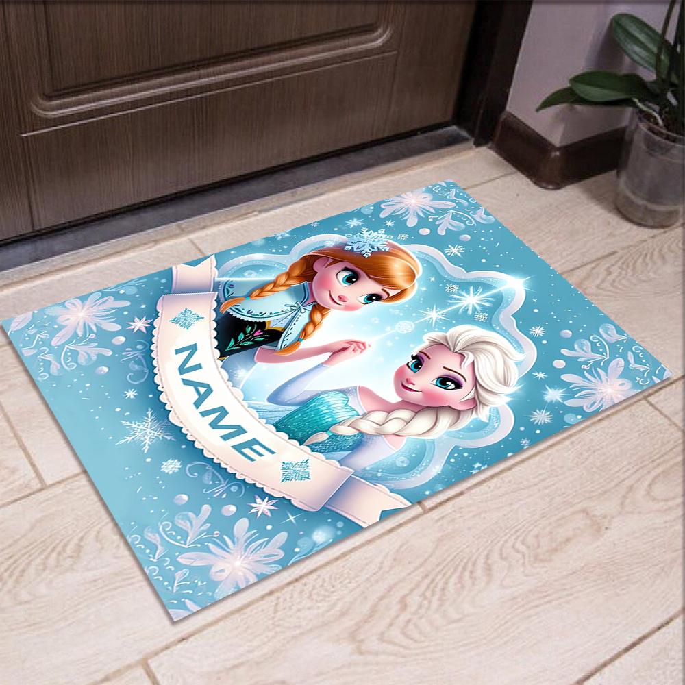Custom Name Elsa Printed Carpet,Rug for Office Chair Living Room Bedroom Kitchen Room Decor Gifts.