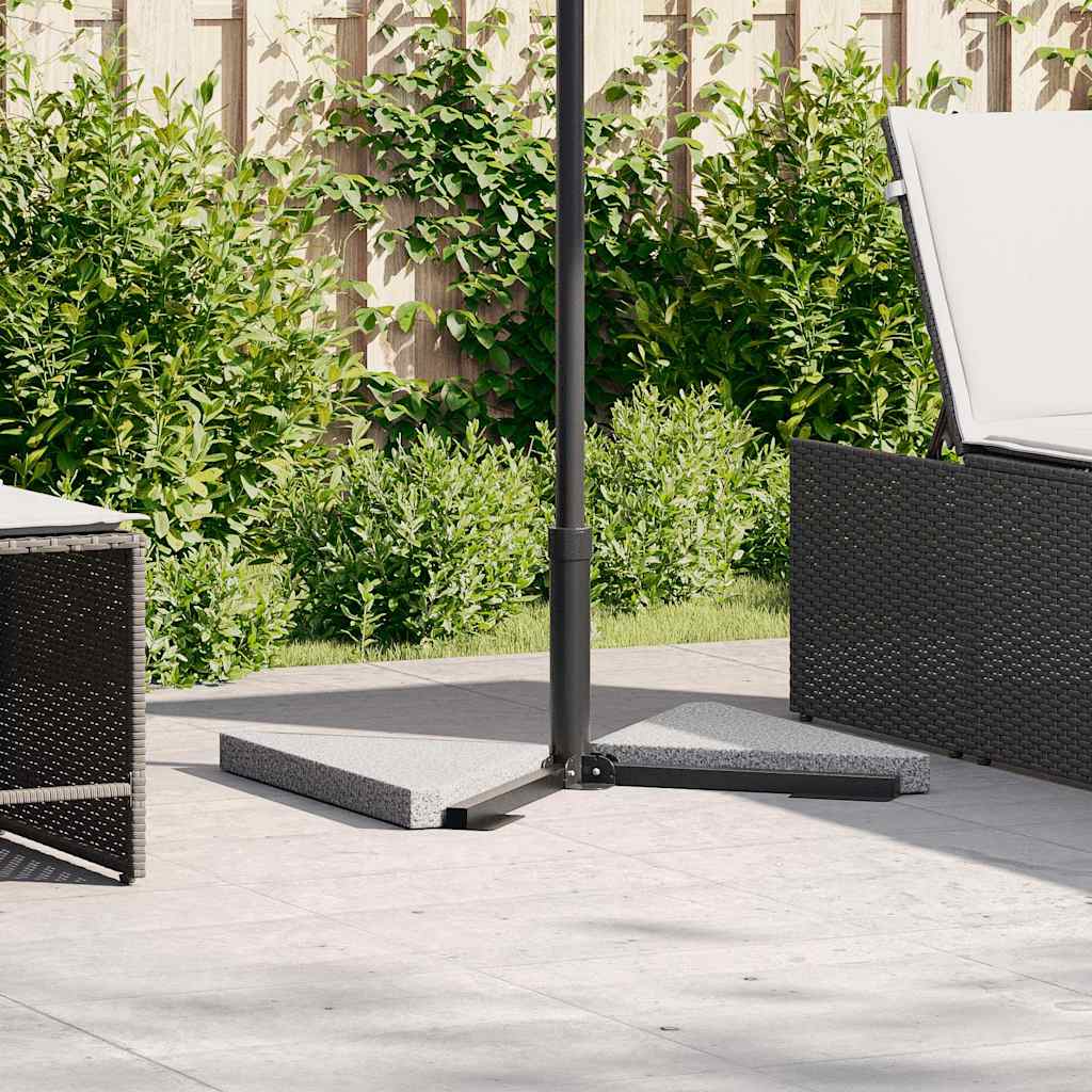 Obciążniki Do Parasola, 2 Szt., Szary Granit, Trójkątne, 14 Kg