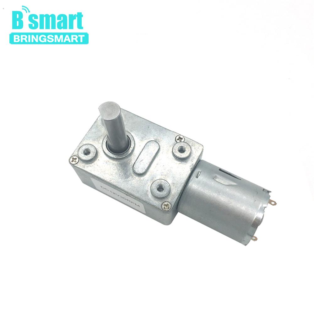 12V Volt DC Worm Gear Reducer Motors 24V DC 8MM D7 Shaft Length 25MM Reversed High Torque Reduction Self-Lock JGY370 Customized