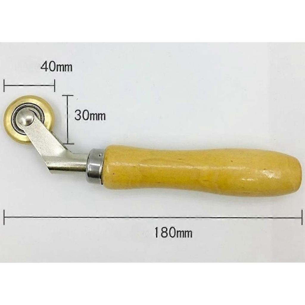 Brass Penny Roller, Single Ply Roofing Brass Seam Roller Vinyl Flooring Detail Roller Waterproof Membrane Material Corner Seam Press Wheel Weld