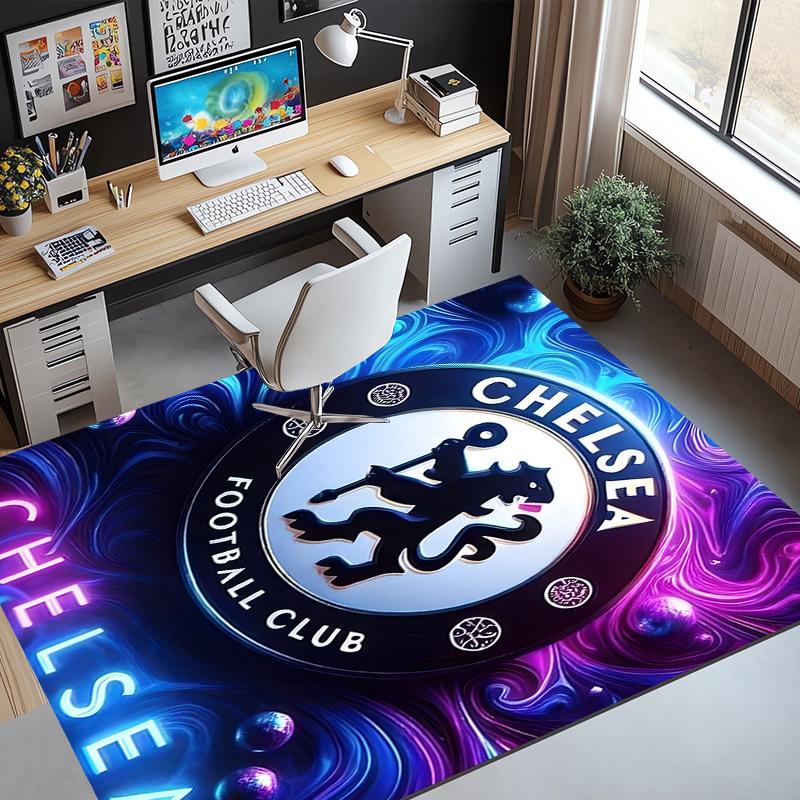 football club.C Pattern Rug, Indoor/Outdoor Mat, for Picnic, Gameroom, Bedroom, Office, Living Room, Home Decor Carpet, Birthday Gift