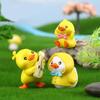 Милые фигурки уток, миниатюрные украшения для творчества, микропейзажи, кавайные аксессуары для салона автомобиля, украшения для дома, детский подарок