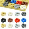 Детали MOC 100 шт. Круглая пластина 2x2 с отверстием под крестовой штифт DIY Строительные блоки Кирпичики Совместимые с 4032 Образовательная Техническая Игрушка