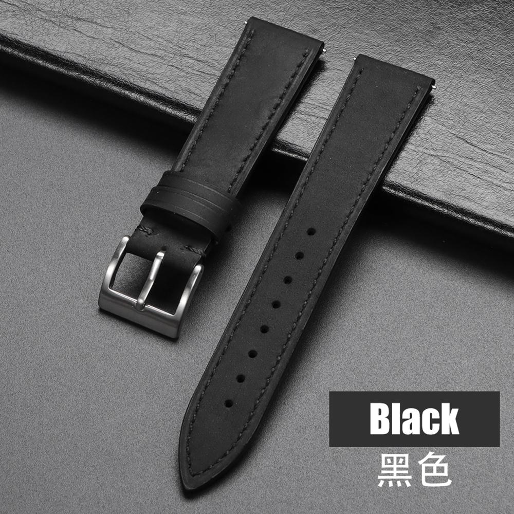 Quick Release Vintage Retro Genuine Leather Watch Band 18mm 19mm 20mm 21mm 22mm 24mm Crazy Men Women Straps Horse Watch Bracelet