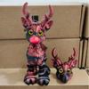 Рождественская Новая 3D Печатная Статуэтка Оленя Игрушка Сочлененная Подвижная Симуляция Животного Модель Оленя Детская Игрушка Подарок Лесной Олень Настольное Украшение