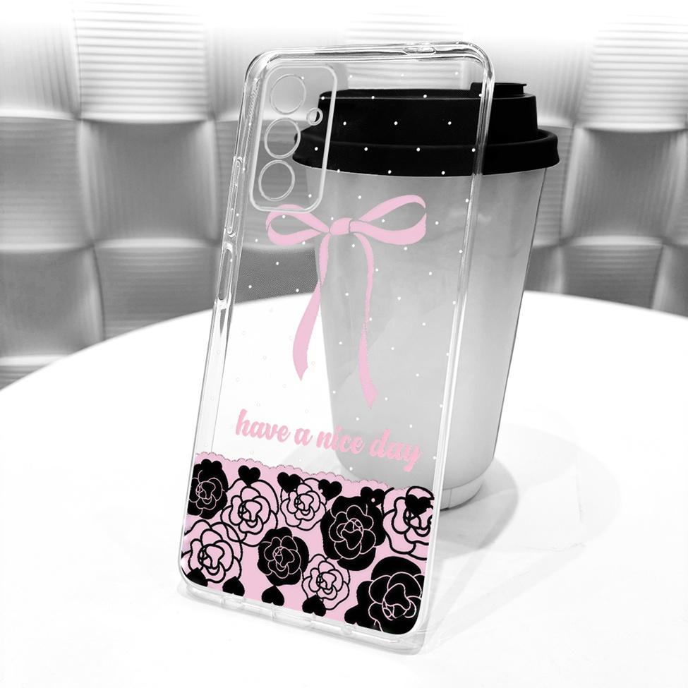 Transparent For Samsung M13 4G SM-M135F Case For Samsung Galaxy M13 4G Cover Cute Cat Fashion Butterfly Funny Painted Casing