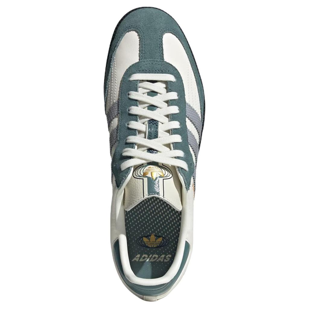 adidas Оригинальные кеды Samba с низким верхом, устойчивые к истиранию, для скейтбординга, унисекс, нефритово-белые кроссовки JP9222