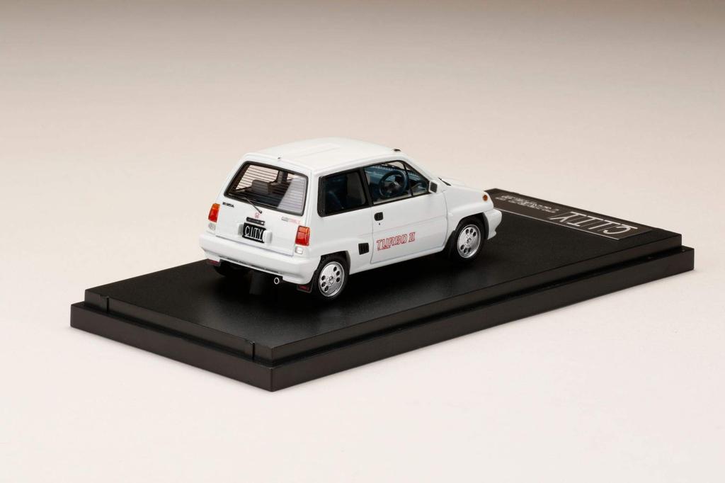 MARK43 Honda CITY TURBO II Оригинальный автомобиль с опциональными колесами, греческий белый, готовый продукт PM43139AW 1/43