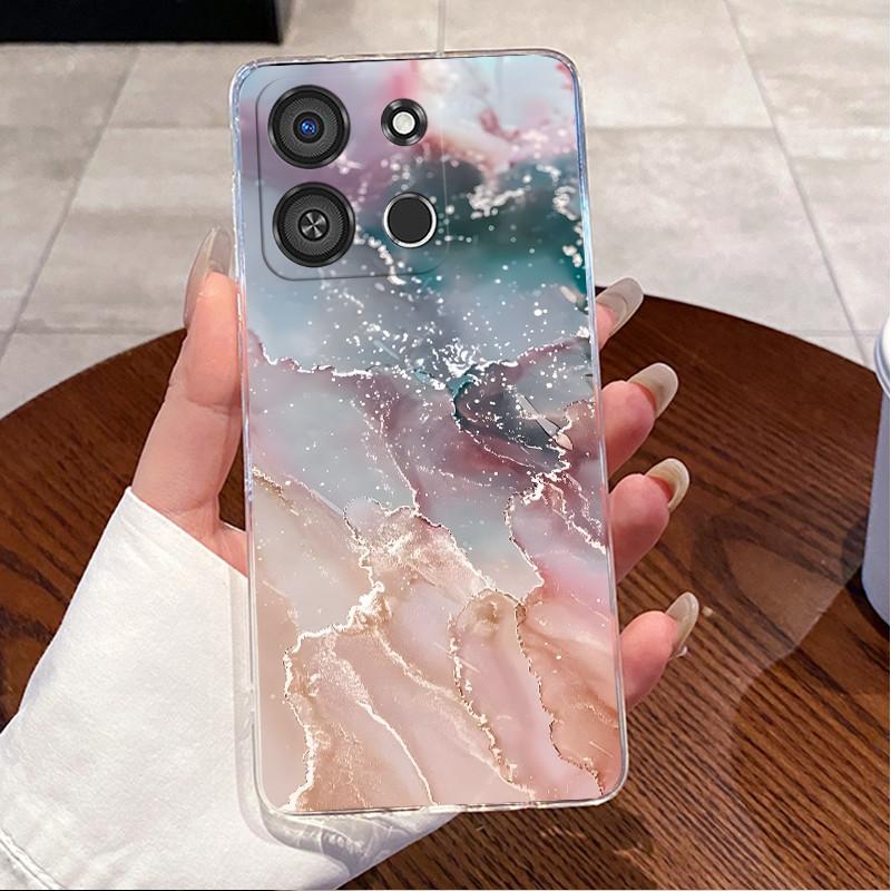 Чехол для Itel A05s A663LC Прозрачный Роскошный Милый Кролик Любовь Забавный Мультяшный Узор TPU Мягкий Силиконовый Чехол для Телефона Itel A05s Задняя Крышка