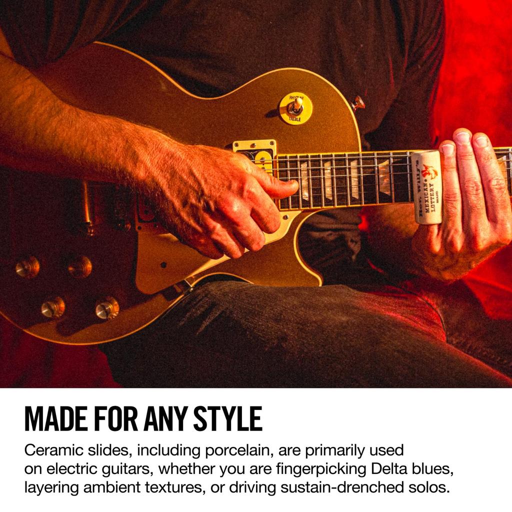 Jim Dunlop RWS13 Слайд из фарфора Billy Gibbons Экстра большой бар, (EX-L)