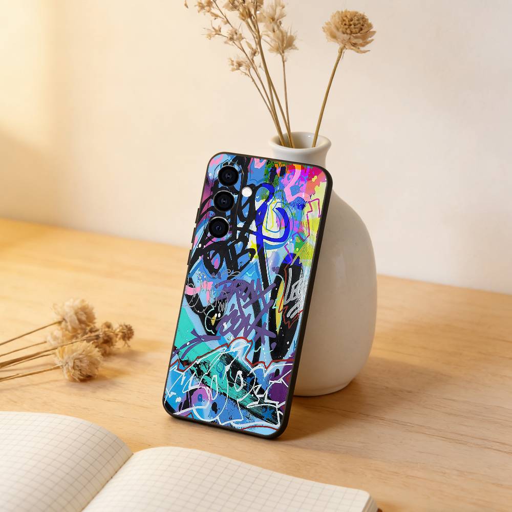 Крутой Чехол G-Graffiti A-Art для Телефона Samsung Galaxy A73,A72,A71,A70,A53,A52,A51,Мягкий Силиконовый Черный Чехол