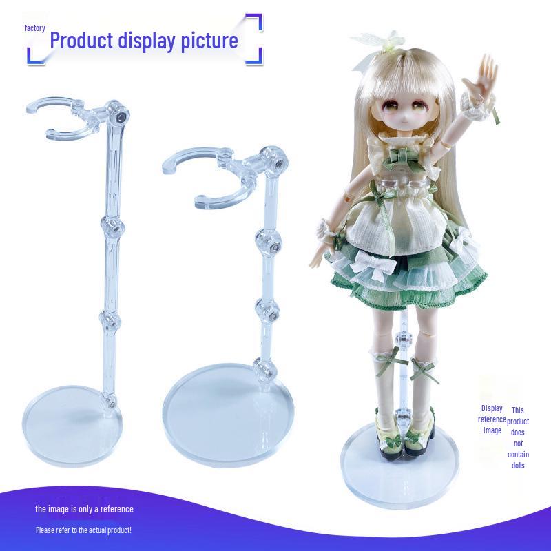 Регулируемая прозрачная подставка-подставка для BJD кукол с зажимом для талии для демонстрации