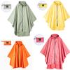 Solid Color Long Raincoats  Women Waterproof Rain Coat Men  Travel Hooded Beam Port Rain Poncho for Fishing Camping Jacket