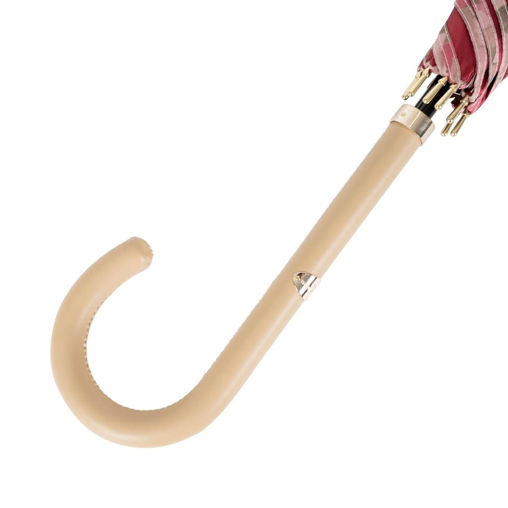 Длинный зонт Mila Schon с двухсторонним принтом, длинный зонт, ветрозащитный зонт, зонт для прыжков, белый, ребро 60 см [Moonbat] для женщин