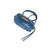 Gucci GG Marmont distressed Marmont silver logo vertical stripe twill quilted chain leather camera bag crossbody bag shoulder bag mini women's blue
