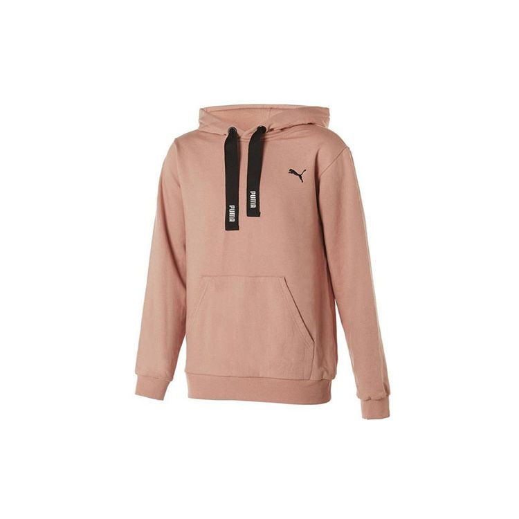 Puma Chest Logo Hoodie Sweatshirt Men Tops Pink 897926-04