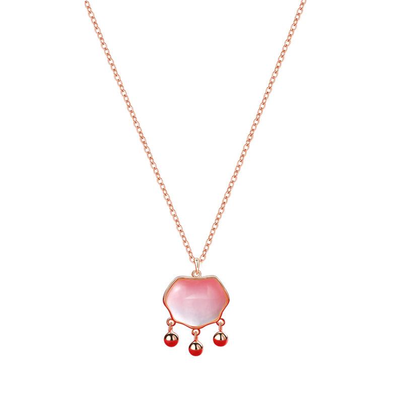 Ожерелье с замком Ruyi Ping An, женское, Guochao, ретро, новое, китайское, универсальное ожерелье