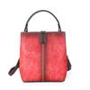 Vintage Flower Embossing Mini Shoulder Bags for Women Fashion Crossbody Bag Genuine Leather Bucket Bag Phone Bags Purse GZW