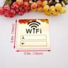 Self Adhesive WIFI Sign 3D Handwriting Account and Password Wifi Notice Board Wall Sticker