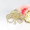 Chic Gold Brooch for Women Bride Jewelry Crystal Brooch for Wedding Jewelry Corsage