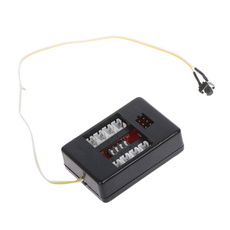 12-ламповый радиоуправляемый грузовик 1/10 светодиодный комплект освещения ТОРМОЗНАЯ ФАРА СИГНАЛ 2.4ghz PPM FM