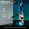 Aerial Yoga Hammock & Swing, 5.5 Yards, Aerial Yoga Starter Kit with 100gsm Nylon Fabric, Full Rigging Hardware & Easy Set-up Guide, Antigravity