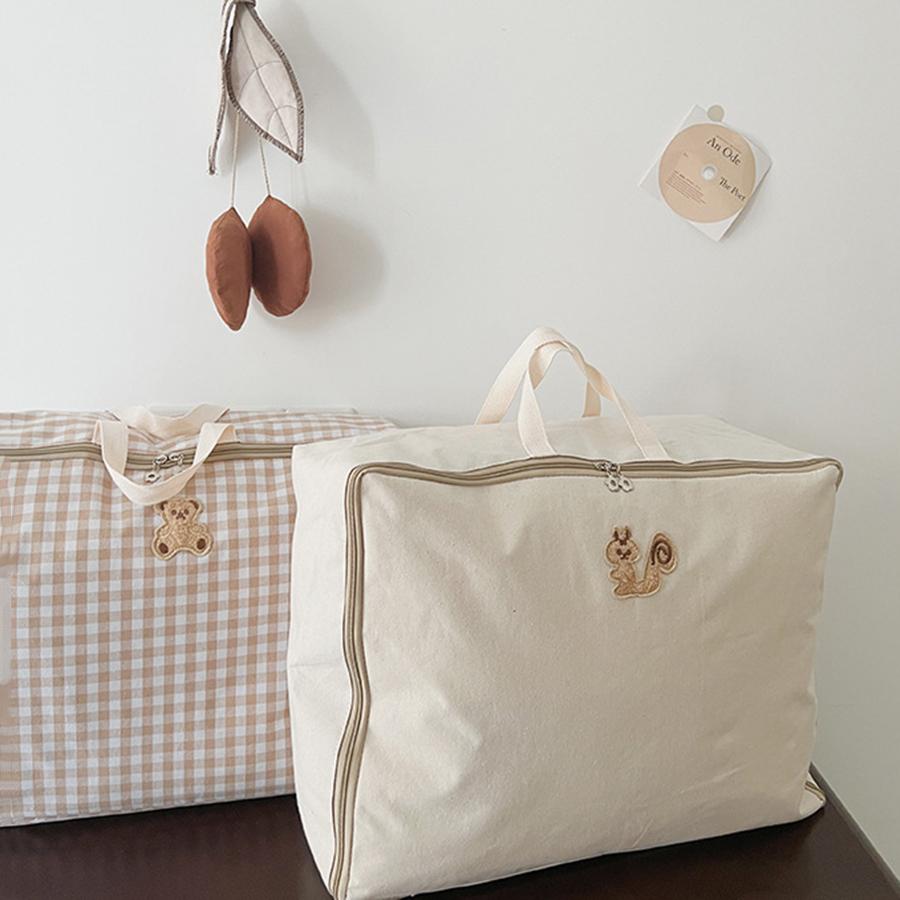 Large Capacity Mommy Bag Kids Quilt Storage Oversize Baby Stuff Organizer Canvas Waterproof Moisture-Proof Travel Luggage Bag