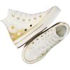 Converse All Star Canvas EVA Lift Модные Универсальные Высокие Кеды Детские парусиновые кеды Детские кроссовки Белые Желтые A12877C