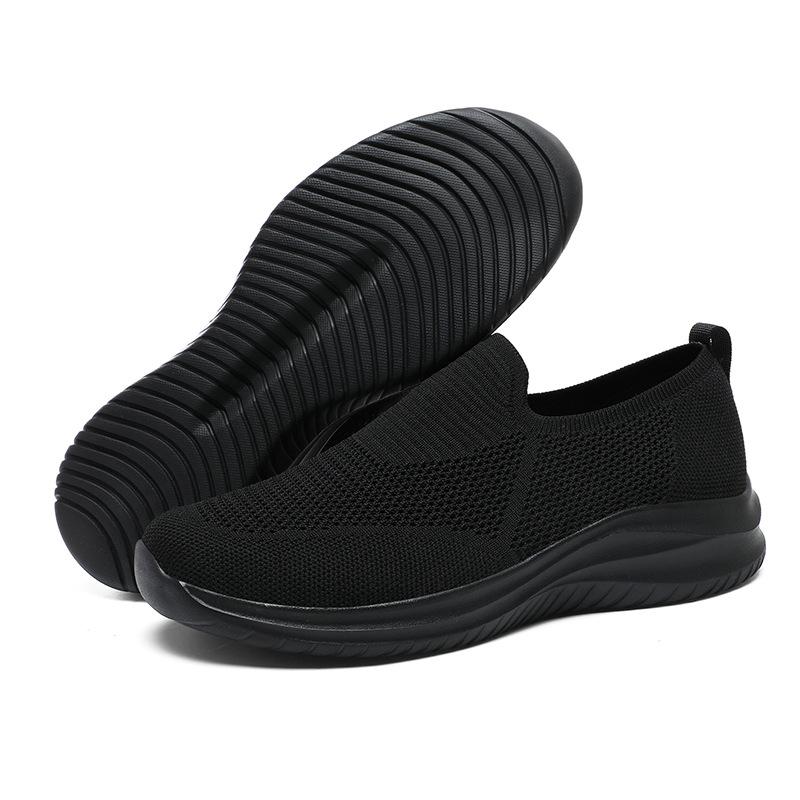 Летняя обувь для ходьбы большого размера, мужская обувь из летучей ткани, дышащая повседневная обувь, спортивная легкая обувь на мягкой подошве для бега и путешествий