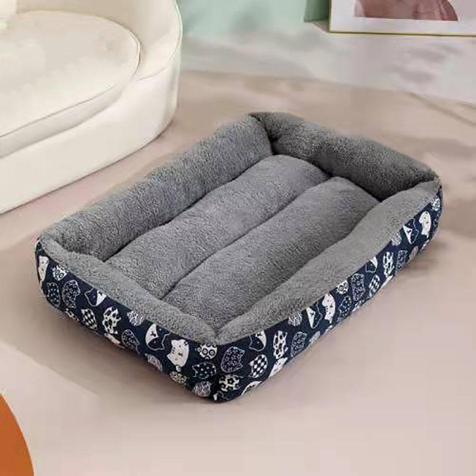 Коврик для кровати для маленьких и средних собак, мягкий плюшевый коврик для кровати для собак, квадратный коврик для домашних животных, кошек, собак, водонепроницаемые аксессуары для домашних питомцев, спальный коврик для щенков
