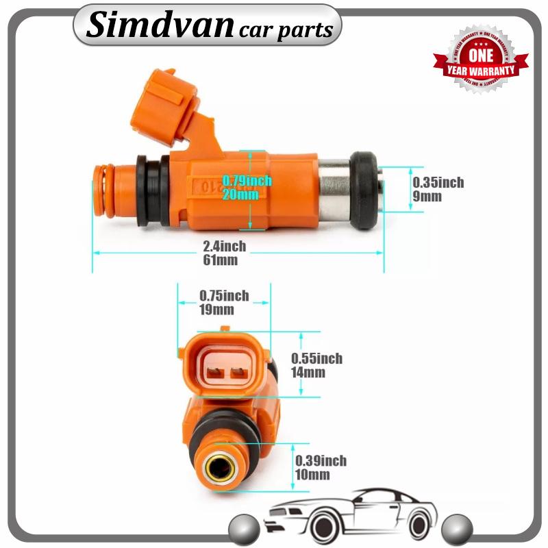 CDH210 0280155723 INP-771 MD319791 4pcs Fuel Injector Nozzle for Ecliopse GALANT Sebring Stratus 3.0L INP-771 68V-8A360-00-00